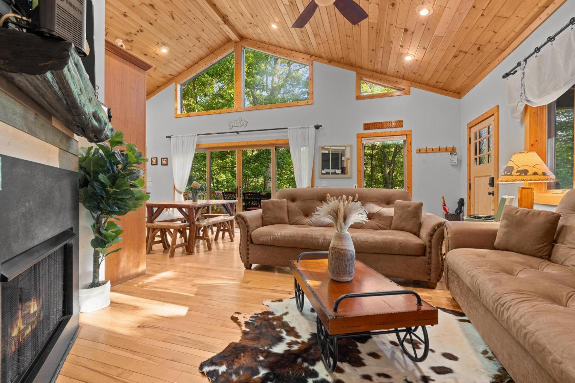 Serene Mountain And Sunset Views 3Bd Cabin แฟรงคลิน ภายนอก รูปภาพ