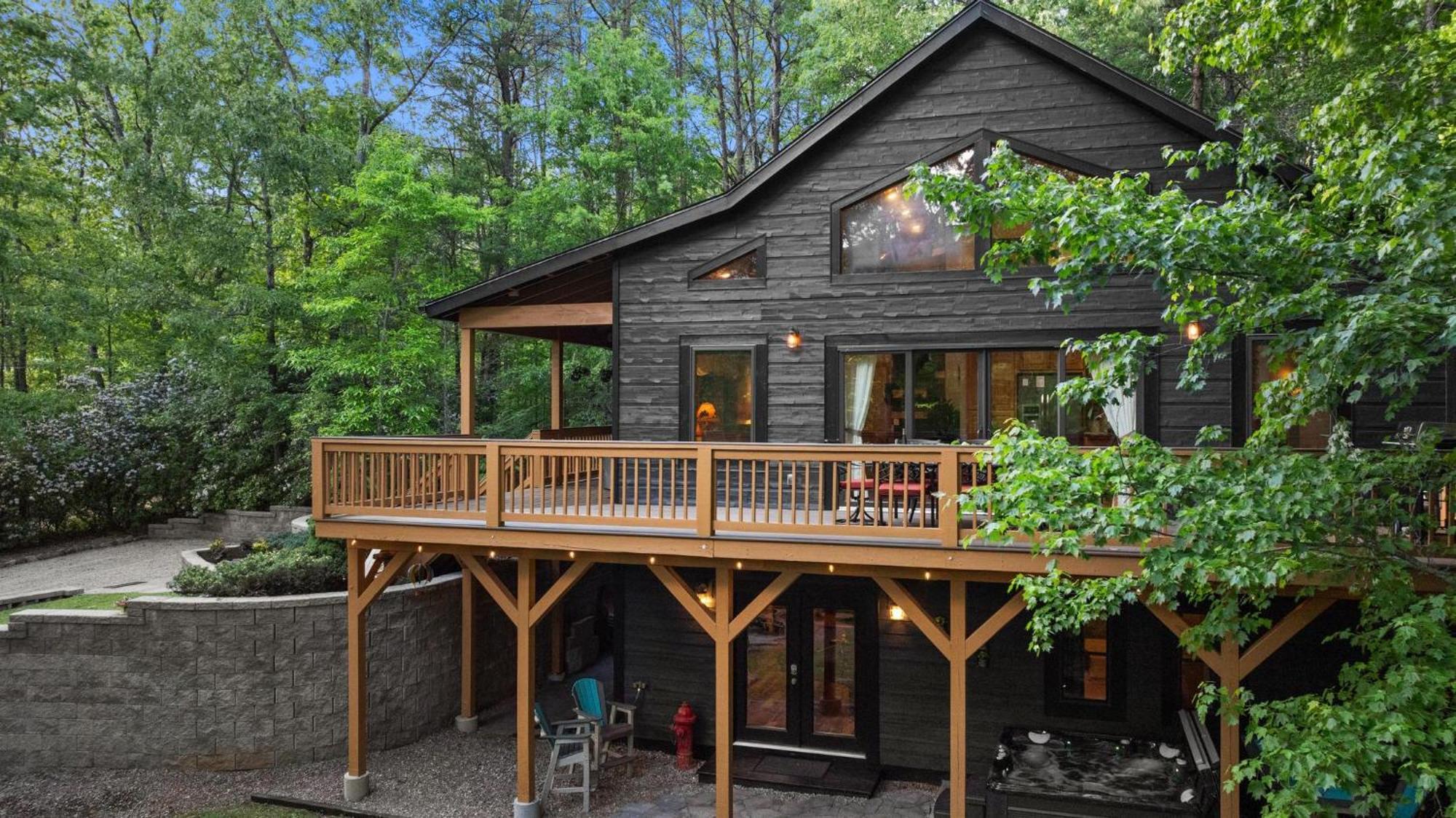 Serene Mountain And Sunset Views 3Bd Cabin แฟรงคลิน ภายนอก รูปภาพ