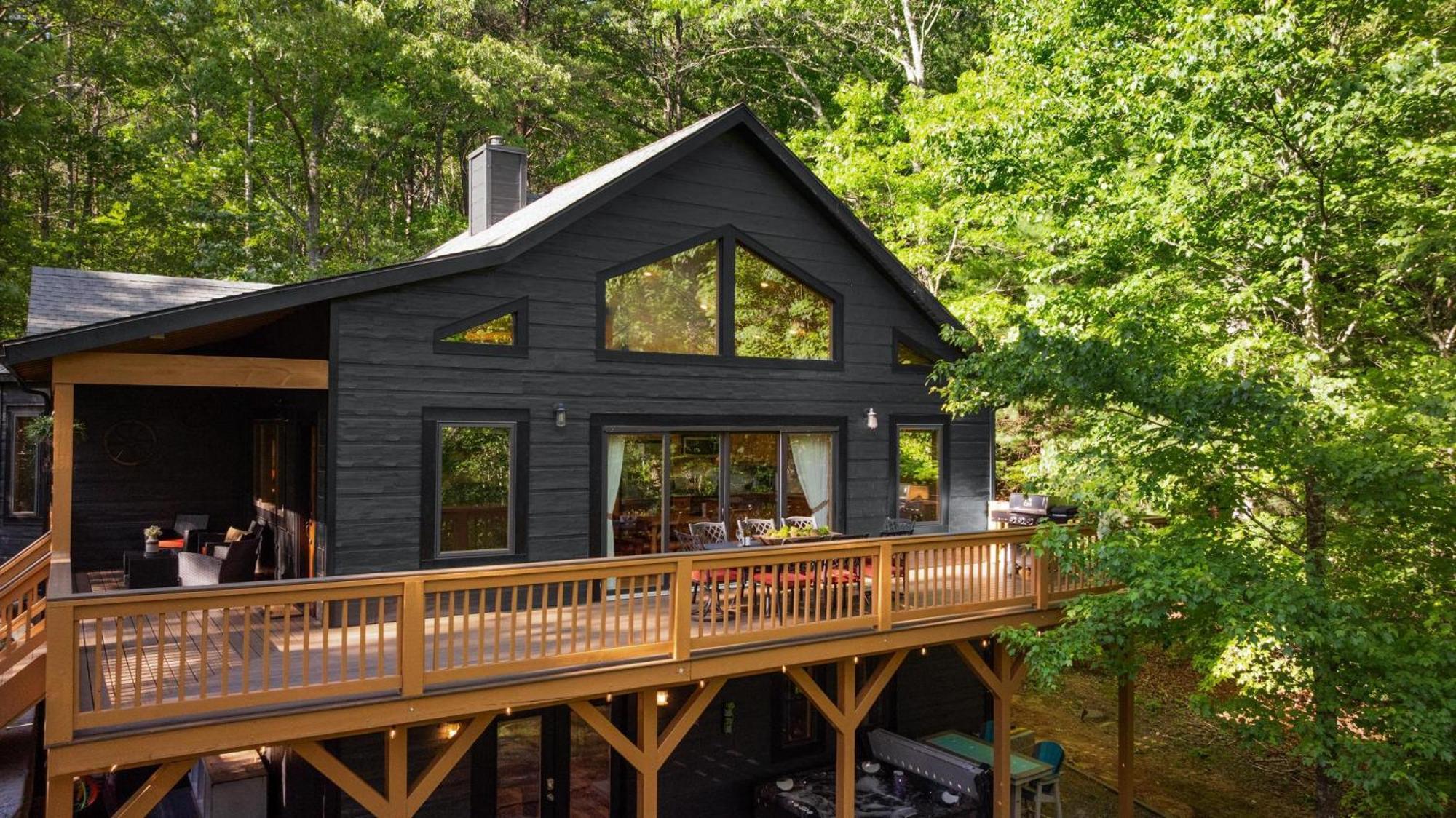 Serene Mountain And Sunset Views 3Bd Cabin แฟรงคลิน ภายนอก รูปภาพ